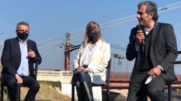 Agustín Rossi, Alejandra Rodenas y Oscar Martínez.