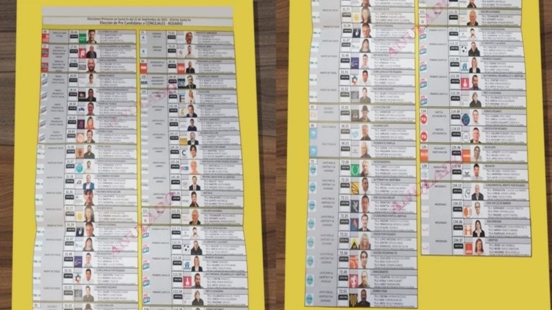La lista de precandidatos a concejales de Rosario.