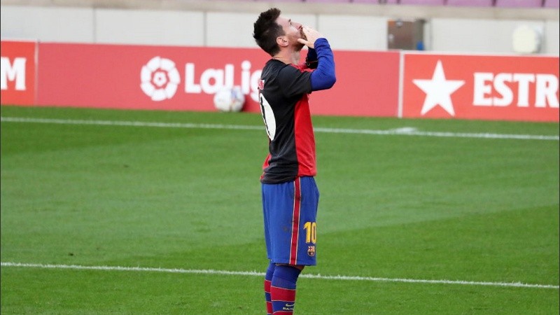 El emotivo homenaje de Lio a Diego tras su muerte, en noviembre del año pasado. 