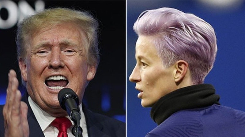pese a los dos goles que marcó Megan Rapinoe, Trump aseguró que “la mujer de pelo morado jugó terriblemente hoy porque pasa más tiempo pensando en política que haciendo su trabajo”.