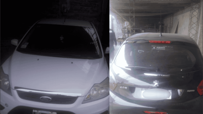 Ambos vehículos habían sido sustraídos a sus propietarios punta de pistola.