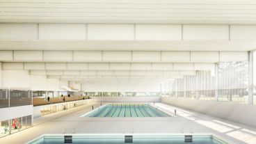 La maqueta del espacio que también incluirá una sala de prensa, vestuarios y tribunas elevadas.