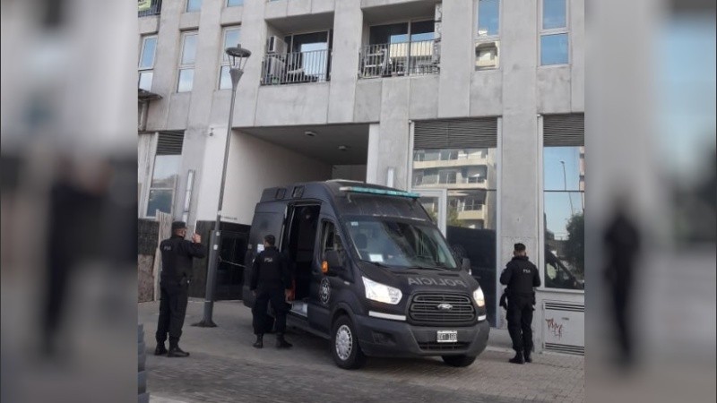 Uno de los allanamientos hechos en Puerto Norte.