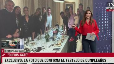 El periodista no descartó que en la semana se difundan videos del festejo.