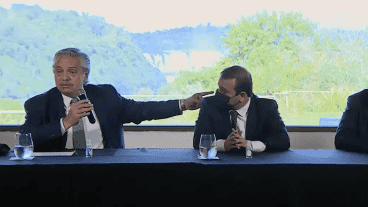 La conferencia de prensa del presidente en Misiones este sábado.