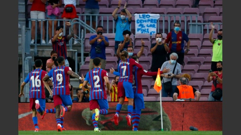 Piqué marcó el primer gol de la era post-Messi.