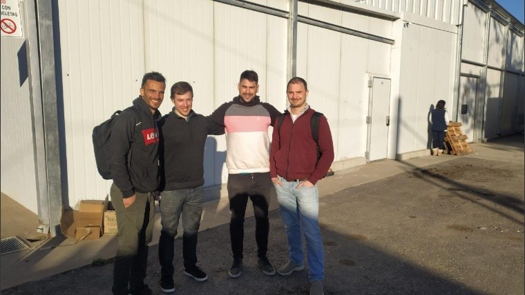 De izq a dcha. Matías Morelli, Alejo Ermilio, Maximiliano Palmier y Marcos Anichini.