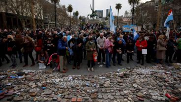 La movilización se realizaba este lunes frente a Olivos y la Casa Rosada.