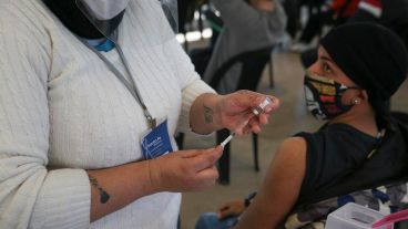 Vacunación en Rosario.