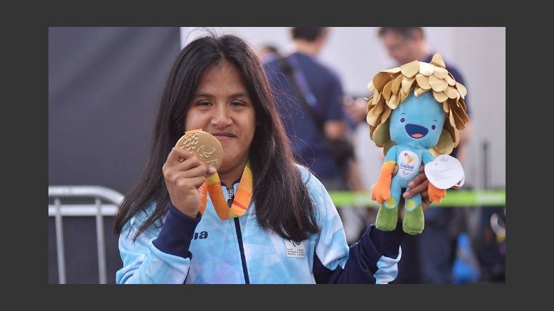 Yanina fue oro en los Juegos Paralímpicos Río de Janeiro 2016 en atletismo.