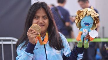 Yanina Martínez, medallista dorada en los Paralímpicos de Río de Janeiro.