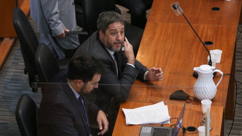 El fiscal Matías Edery este viernes en el juicio.
