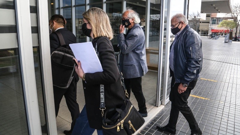 Boix ingresando a la audiencia imputativa este viernes.