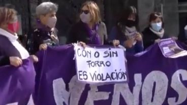 La movilización en contra del juez Rodolfo Mingarini en Santa Fe.