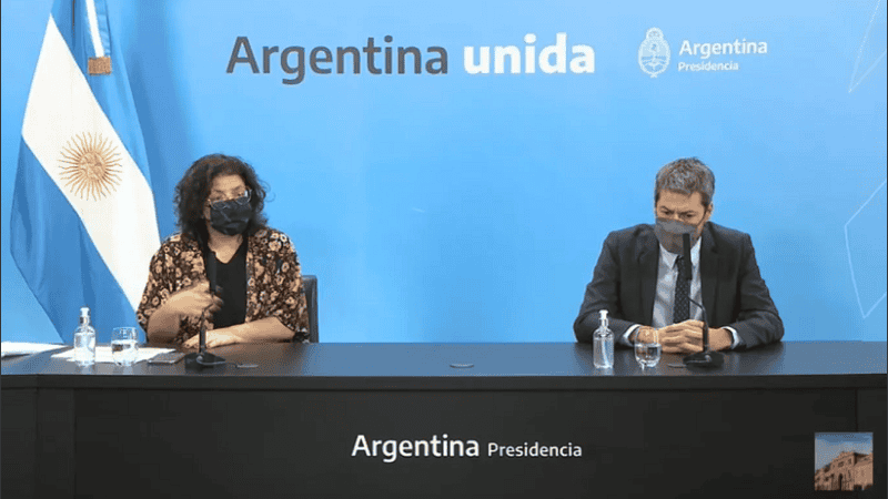 Vizzotti hizo el anuncio durante una conferencia de prensa que encabezó junto al ministro de Turismo, Matías Lammens.