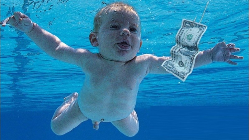 La portada del álbum Nevermind, de Nirvana, publicado en 1991