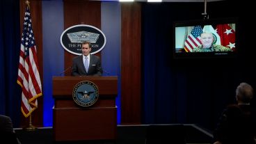 La conferencia del jefe del Mando Central de Estados Unidos.