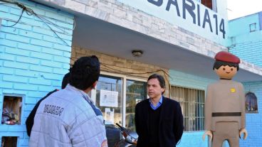 Giuliano cuando era candidato a concejal.