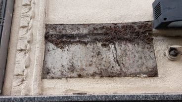 El lugar en el que se encontraba la centenaria placa