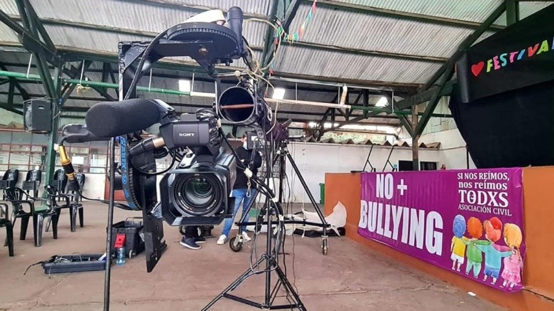 Día de filmación en el Complejo Gurruchaga.