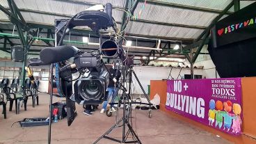 Día de filmación en el Complejo Gurruchaga.