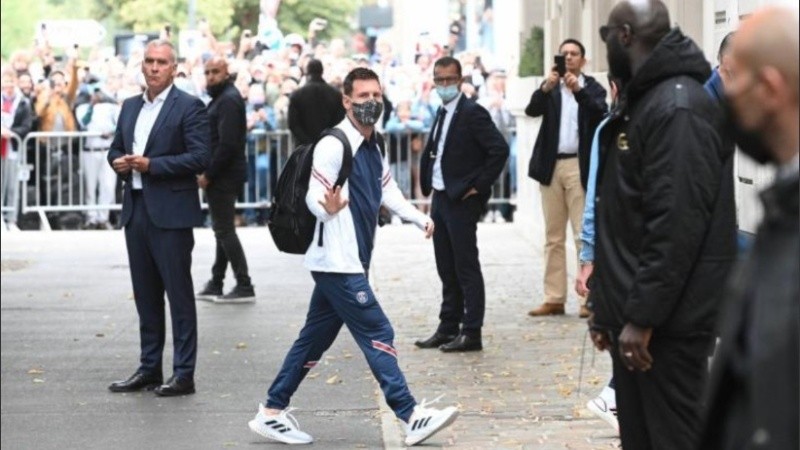 La llegada de Lionel Messi a Reims.