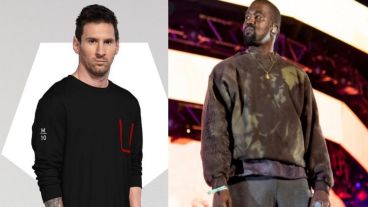 Lionel Messi y Kanye West