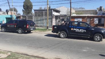 En el lugar había personal de Explosivos trabajando para determinar qué tipo de explosivos son.