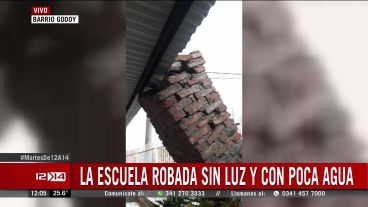 Robo y destrozos en una escuela de zona oeste.