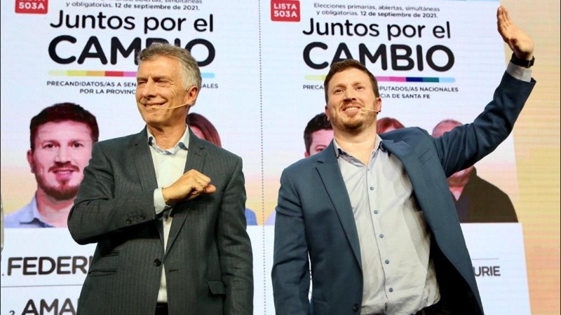Macri estuvo en Rosario respaldando la candidatura de Federico Angelini a senador nacional