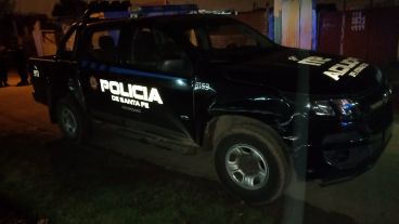 La policía en la zona de la balacera.
