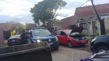 El operativo que terminó con el secuestro del vehículo.