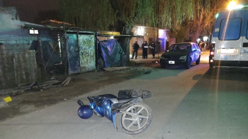 Las escena del sangriento crimen en zona oeste de Rosario