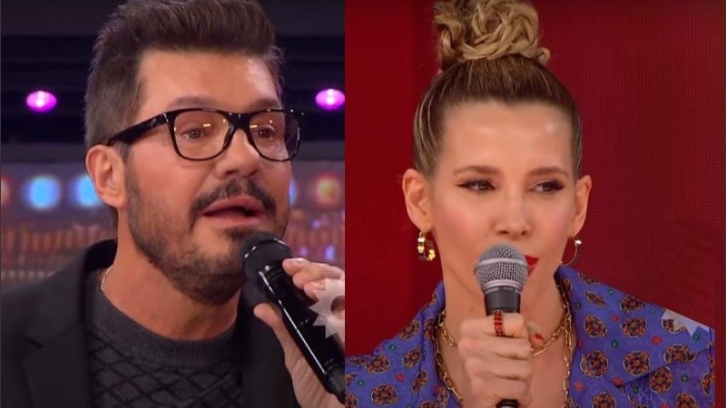 Marcelo Tinelli y Guillermina Valdés.
