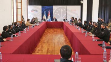Perotti y Lagna encabezan reunión de seguridad.