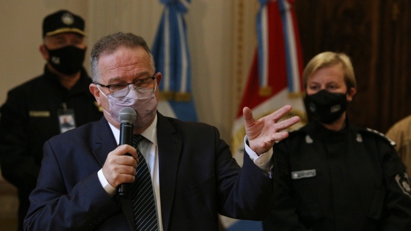 El ministro de Seguridad provincial, Jorge Lagna.