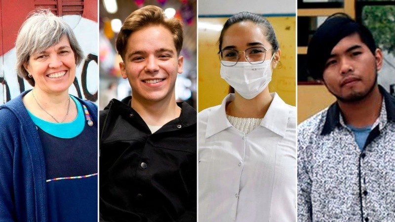 Gisela y Ana, las dos docentes, fueron seleccionadas entre más de 8.000 postulaciones y nominaciones de 121 países de todo el mundo. Por su parte, Lisandro y Mario se destacaron entre 3.500 alumnos procedentes de 94 países diferentes.