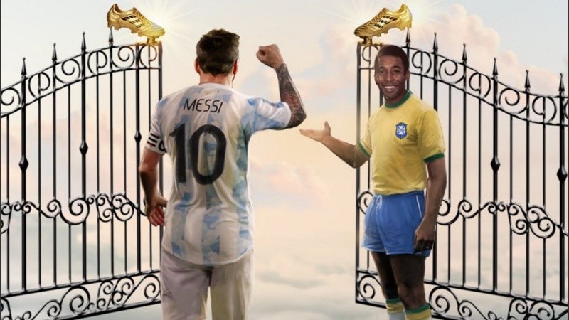 Messi quebró el récord de Pelé y se sigue metiendo en la galería de los más grandes de la historia