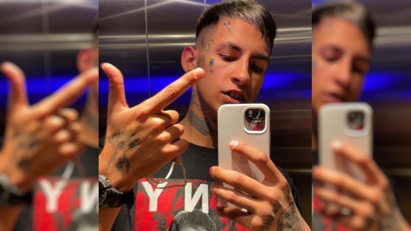 El cantante L-Gante.