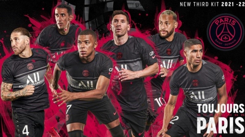 Leo Messi fue protagonista del lanzamiento de la nueva indumentaria del PSG.