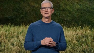 Tim Cook, CEO de Apple, durante la presentación.