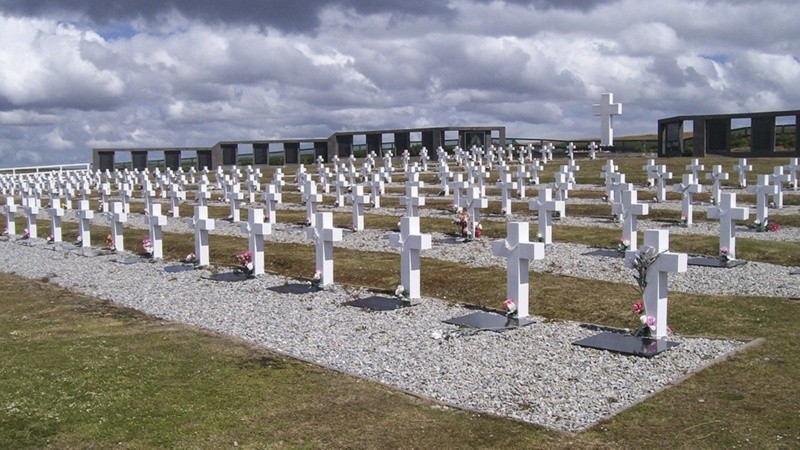 El cementerio de las Islas Malvinas.