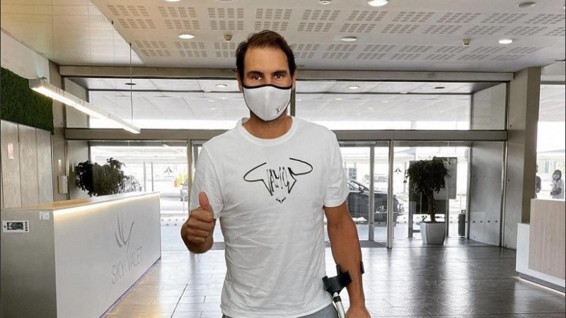 Nadal posteó una foto en Instagram y contó que recibió 