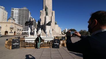 Desde temprano, mucha gente se acercó a sacarse fotos.