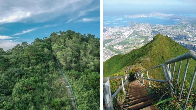 La escalera incluye unos asombrosos 3.922 escalones.