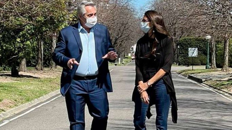 El presidente Alberto Fernández se reunió con Elizabeth Gómez Alcorta.