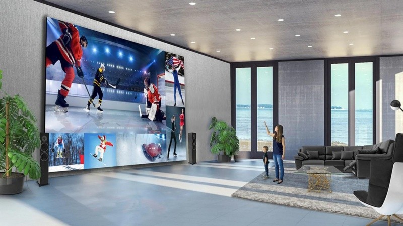 El televisor tiene un peso de, aproximadamente, 900 kilogramos