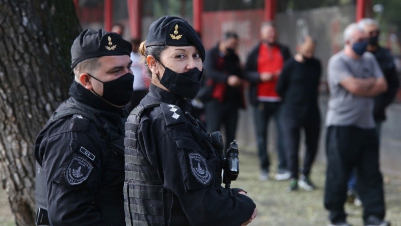 El operativo de seguridad se desarrollaba con normalidad.