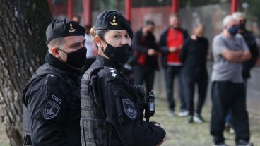 El operativo de seguridad se desarrollaba con normalidad.