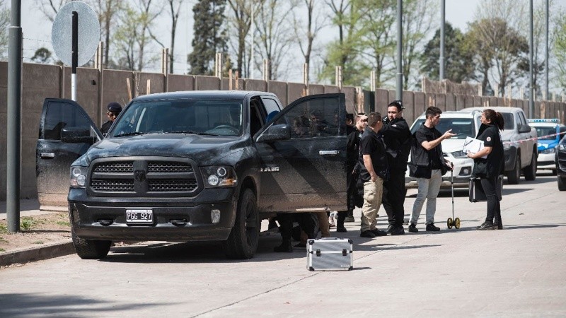 Lamboy cayó herido a metros de la escuela de sus hijos.